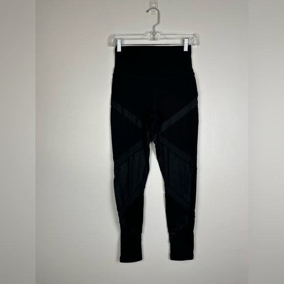 Aerie The Hugger High Waisted Ribbed Black Legging Women’s Sz M - Picture 5 of 8